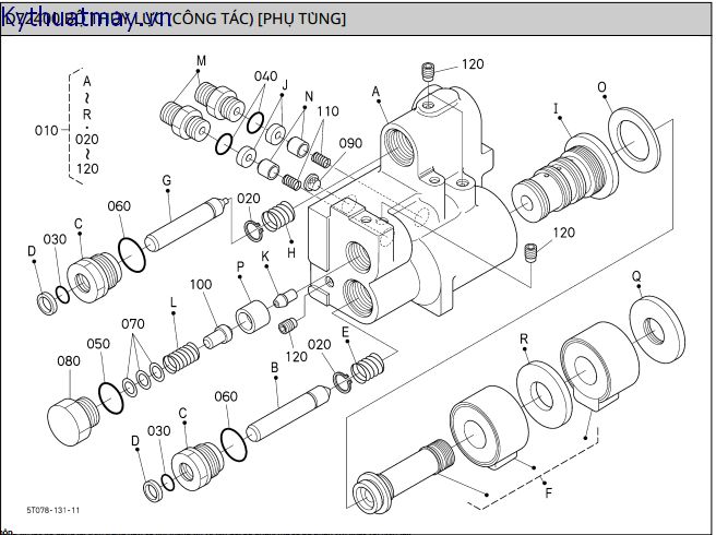 Của bơm thủy lực - công tắc